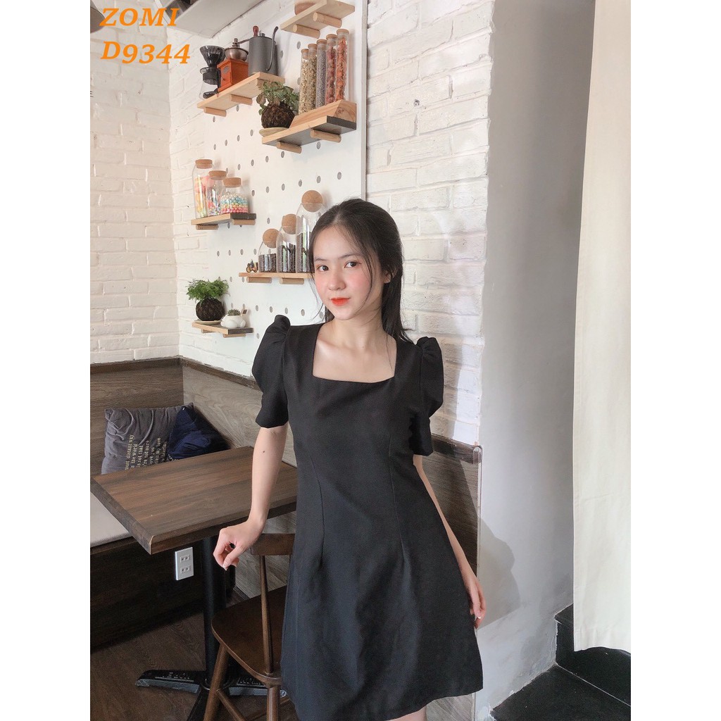 [Mã FATHANG5 giảm 10K đơn 50K] Đầm chữ a cổ vuông basic thiết kế ZOMI D9344 | BigBuy360 - bigbuy360.vn