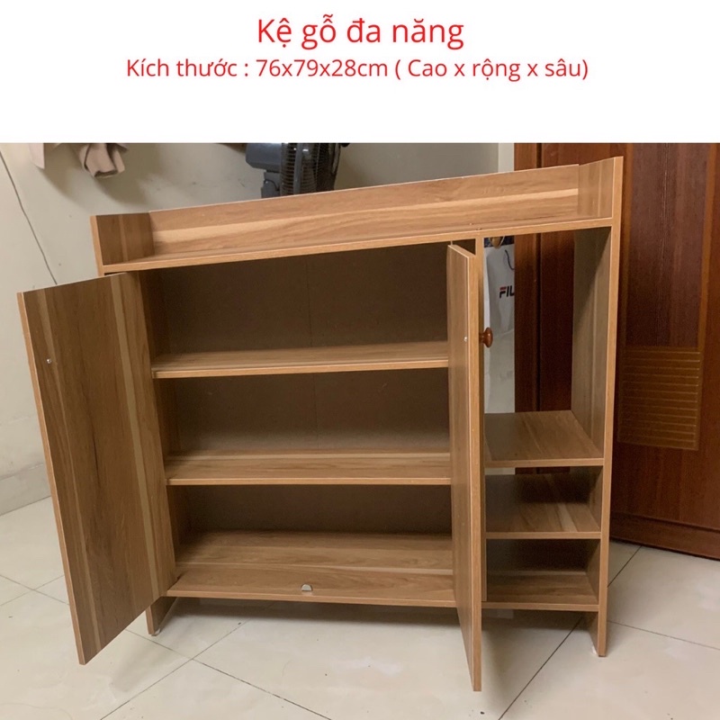 Tủ giày thông minh, Tủ giầy dép 2 cánh tủ, 3 tầng gỗ MDF. Ảnh tự chụp tại xưởng