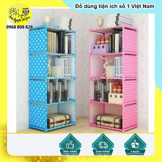 Kệ sách lắp ghép 5 tầng 4 ngăn mẫu dày