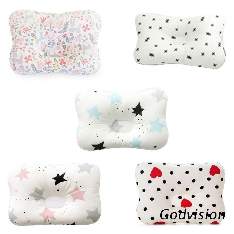 Baby Pillow Soft Breathable Baby Head Shaping Pillow Flat Head Sleeping Support