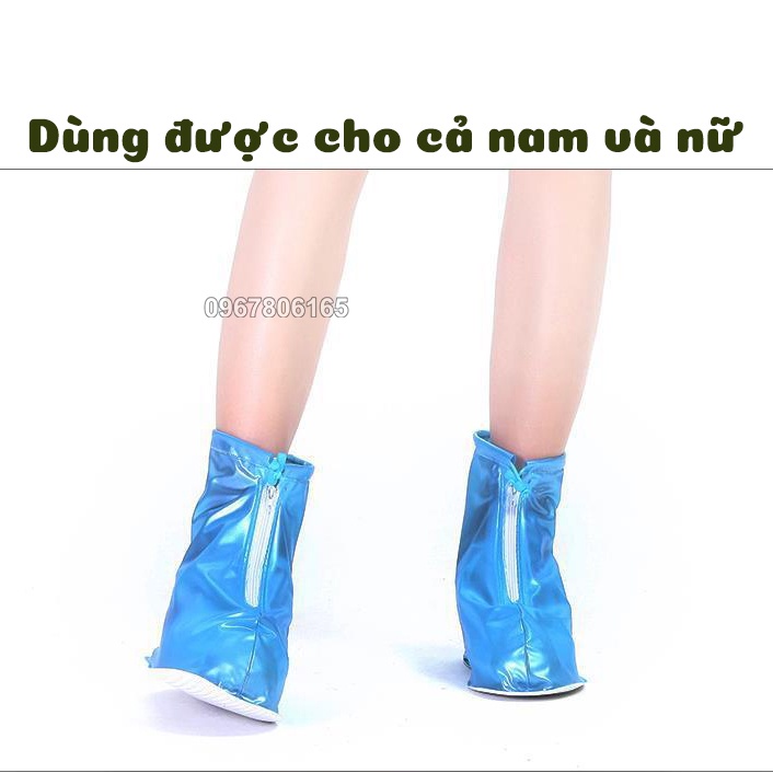 Bao Bọc Giày Đi Mưa Đế Cao Su Chống Trơn Trượt, Siêu Bền