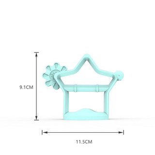 Gặm Nướu BOOKY Hình Ngôi Sao Cho Bé Chất Liệu Silicon Cao Cấp (Like Moyuum)