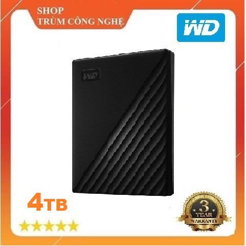 Ổ cứng di động WD My Passport 4TB USB 3.0 New Model - Nhỏ Gọn Tinh Tế | BigBuy360 - bigbuy360.vn