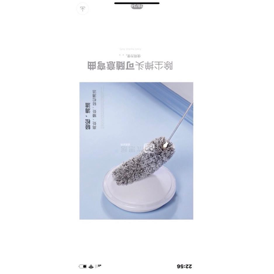 Cây Chổi Lông Quét Bụi Cán Inox Cao Cấp Kéo Rút Gập Được