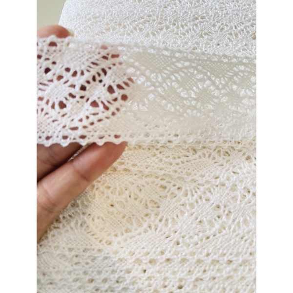 Ren cotton 5cm màu trắng