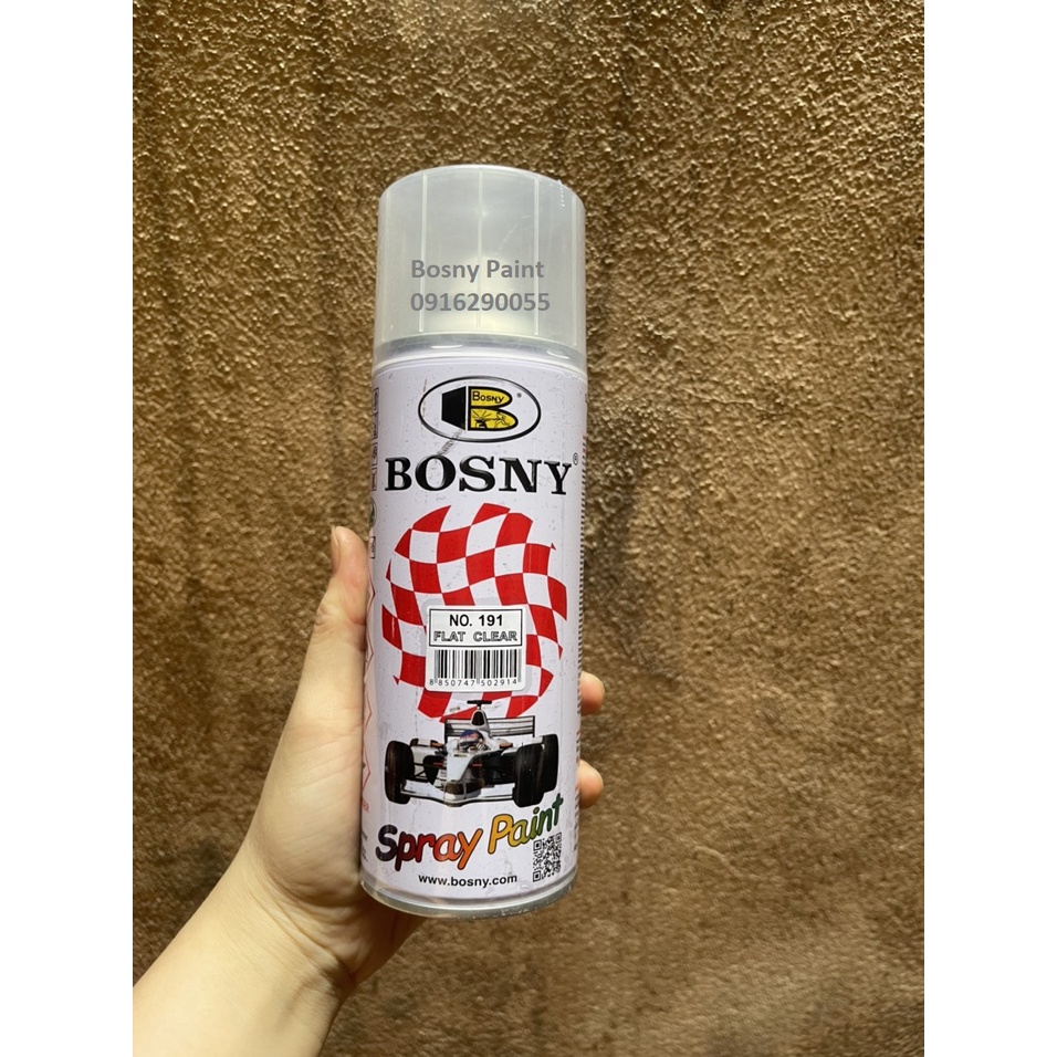 Sơn xịt bóng mờ, bóng trong Bosny 191/190 (Bonsy Spray)