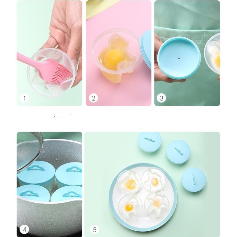 Khuôn Hấp Bánh,Pudding, Thạch, Caramen Cho Bé Ăn Dặm