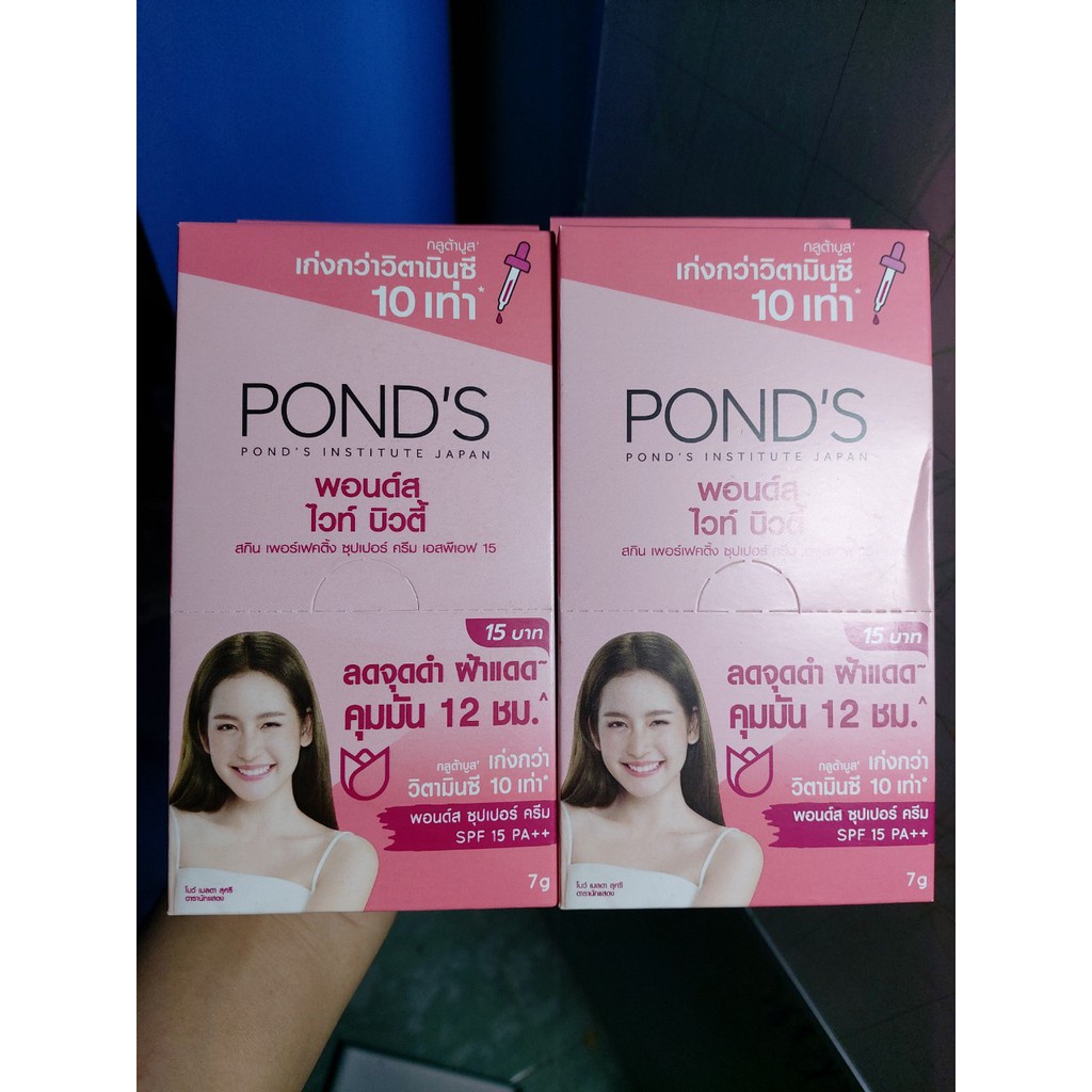 1HỘP 6 GÓI X 7G KEM DƯỠNG BAN NGÀY PONDS - SPF15 PA++ THÁI LAN