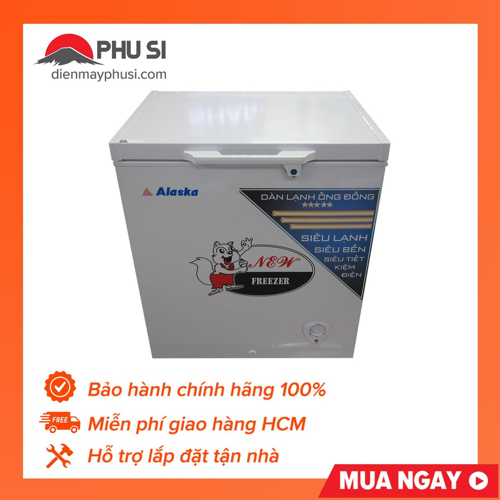 [Chỉ giao HCM] Tủ Đông Alaska 300 Lít BD-300C