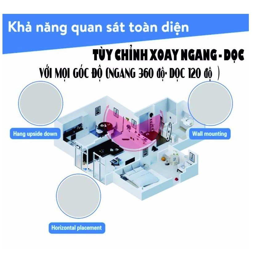 Tặng Thẻ Nhớ 64GB - Camera YOOSEE 360° 3 Râu - 2.0M - 1080P - Đàm Thoại 2 Chiều - Giám Sát Thông Minh | BigBuy360 - bigbuy360.vn