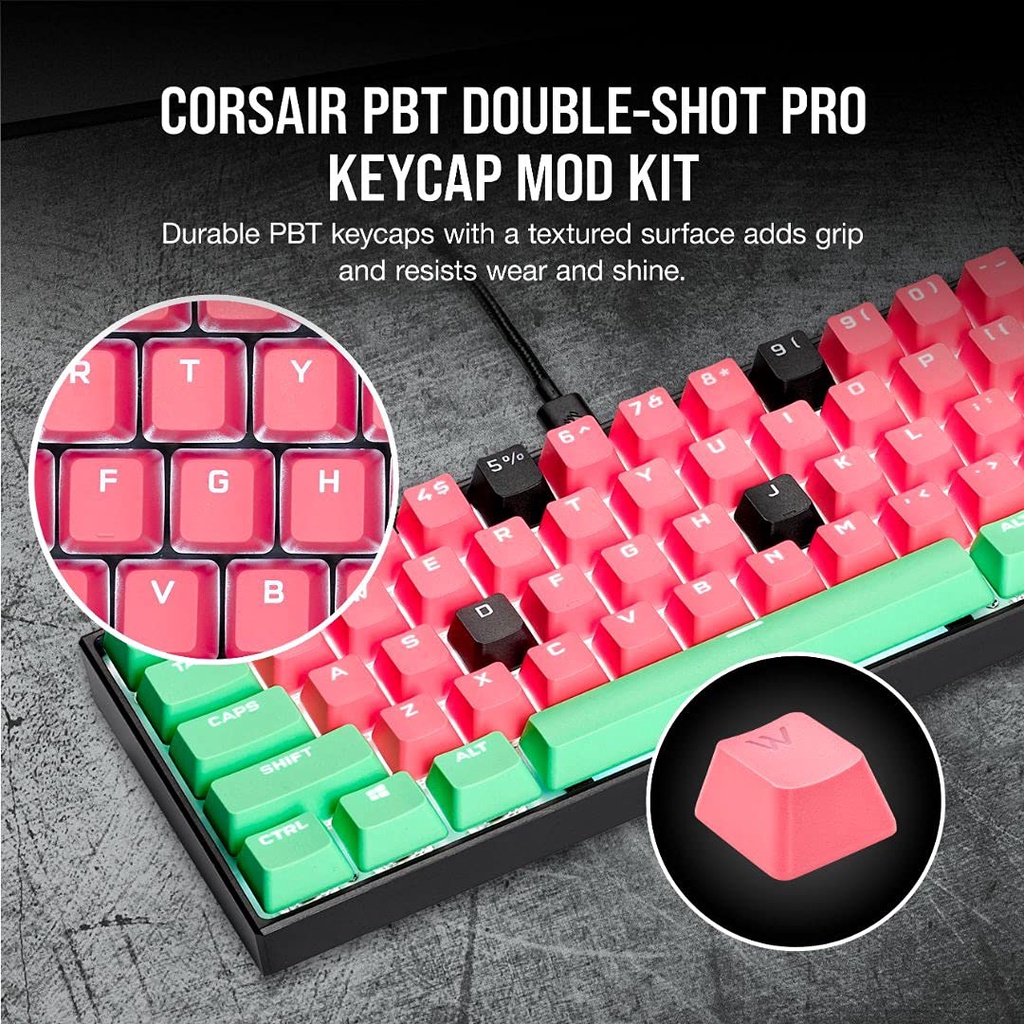 Bộ nút thay thế Corsair Keycap PBT Double-Shot PRO