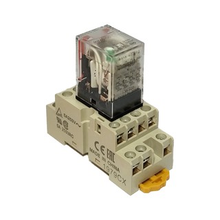 Bộ rơ le trung gian my4n-gs 220vac, 24vdc 14 chân gồm đế