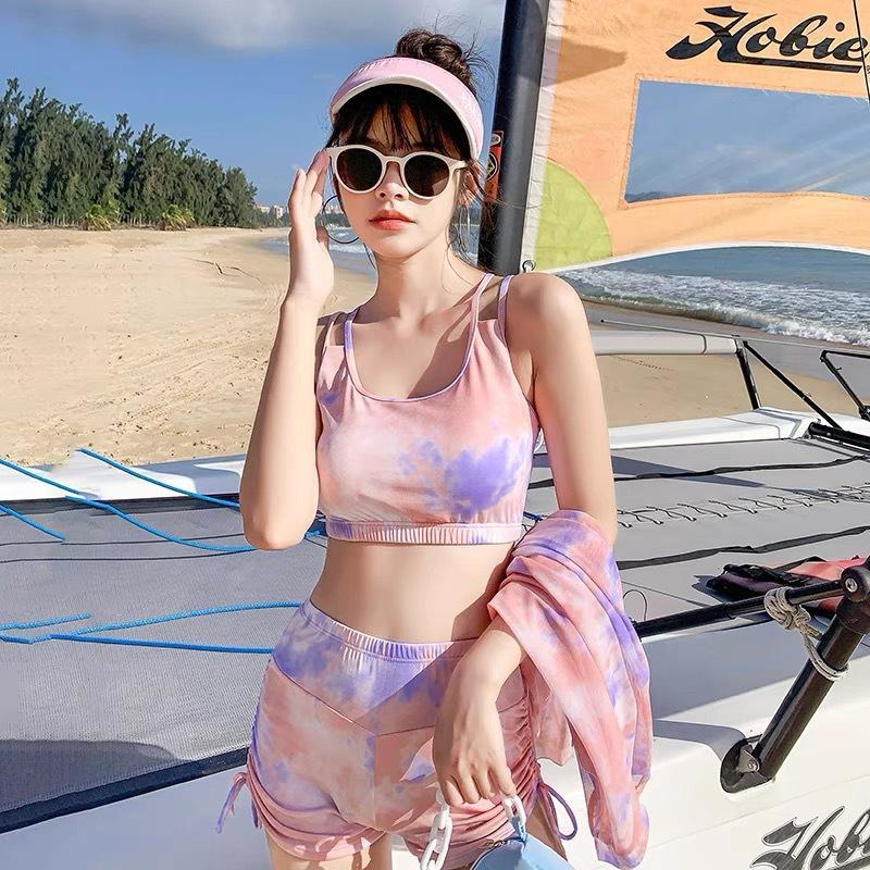 Bộ Đồ Bơi Thể Thao Ba Món Dáng Rộng Kiểu Hàn Quốc Cho Học Sinh | BigBuy360 - bigbuy360.vn