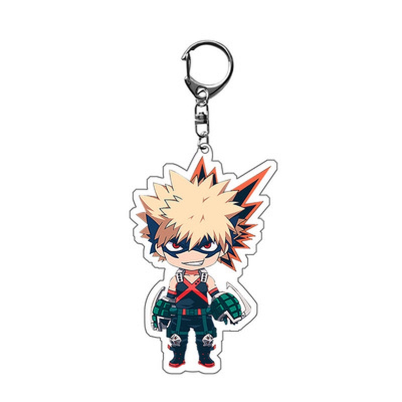 Móc Khóa Nhựa Acrylic Hình Nhân Vật Todoroki Shoto Midoriya Izuku Trong Phim My Hero Academia