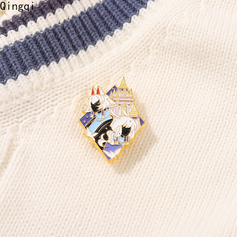 Ghim cài áo Miss Zoe tráng men hình nhân vật hoạt hình vui nhộn làm quà tặng