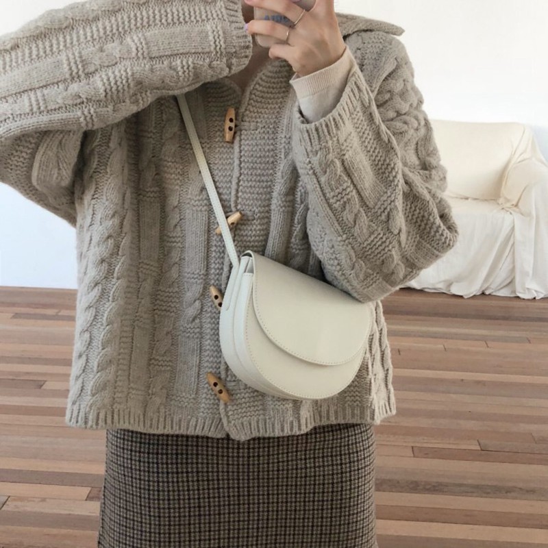 Áo Khoác Cardigan Dệt Kim Màu Trơn Thanh Lịch Thời Trang Dành Cho Áo Len Nữ