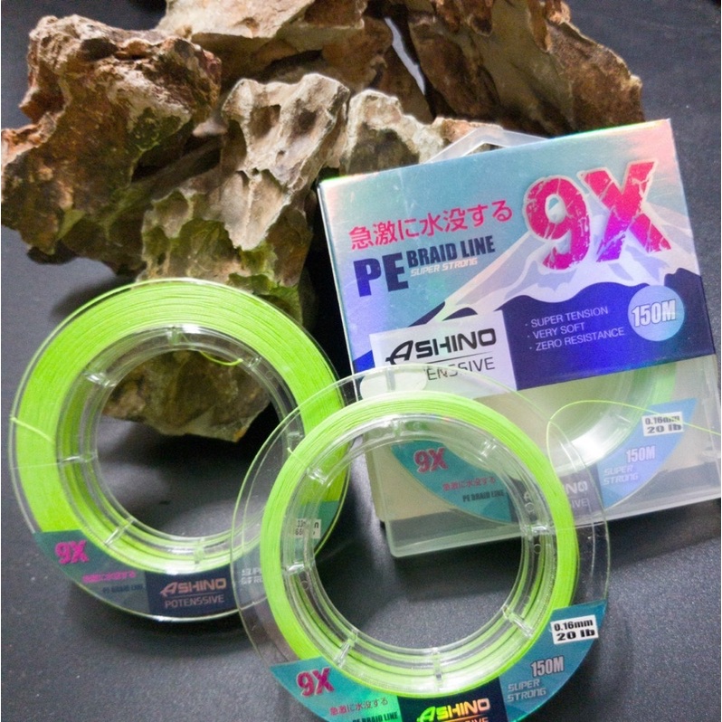 Dù chìm Ashino 9X 9 sợi bện vào nhau siêu mịn