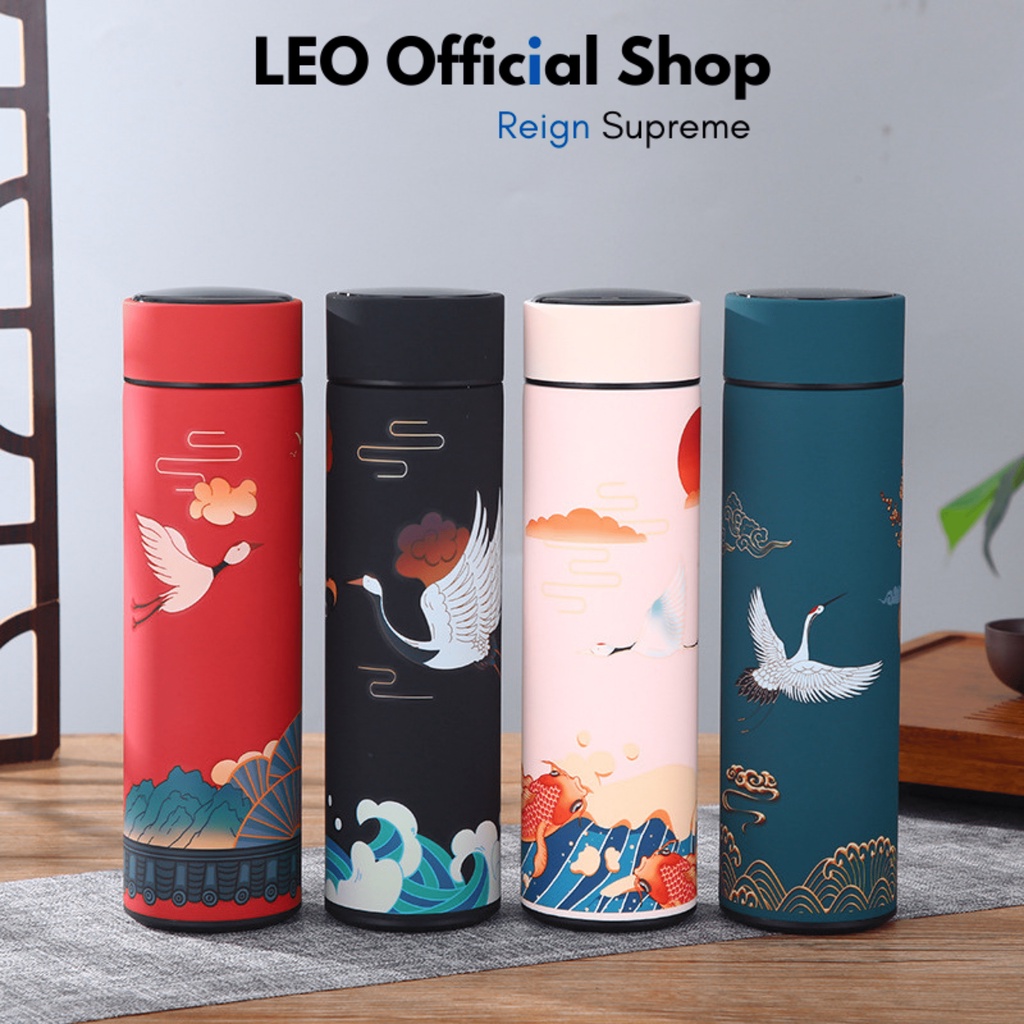 Bình giữ nhiệt inox 304 không gỉ dung tích 500ml, bình giữ nhiệt cổ trang có lõi lọc trà