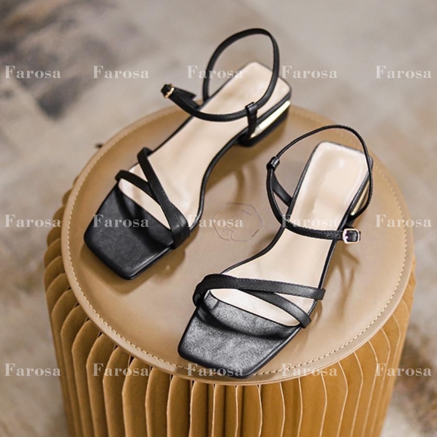 Dép sandal quai hậu dây mảnh đế 2cm phong cách sang chảnh mac TG55