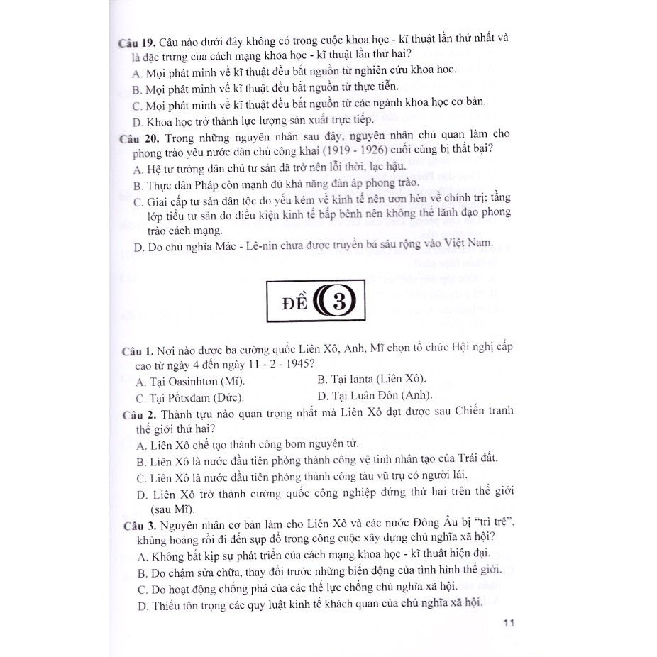 Sách - Luyện thi THPT Bộ đề trắc nghiệm Lịch sử 12