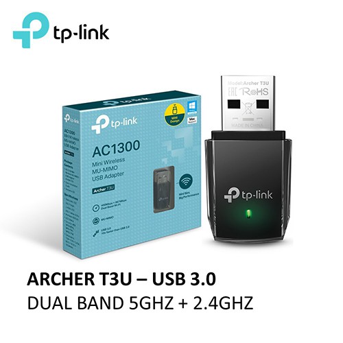 Cạc mạng không dây TP-Link Archer T3U AC1300Mbps (Chính Hãng)