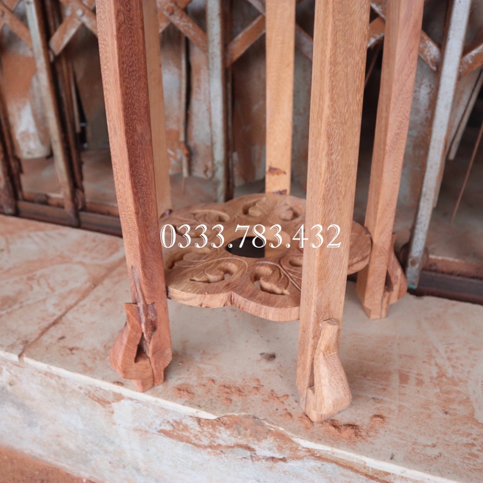 ĐÔN TRÒN PHƯỢNG PHÒNG KHÁCH GỖ GIÁC MẶT 30CM