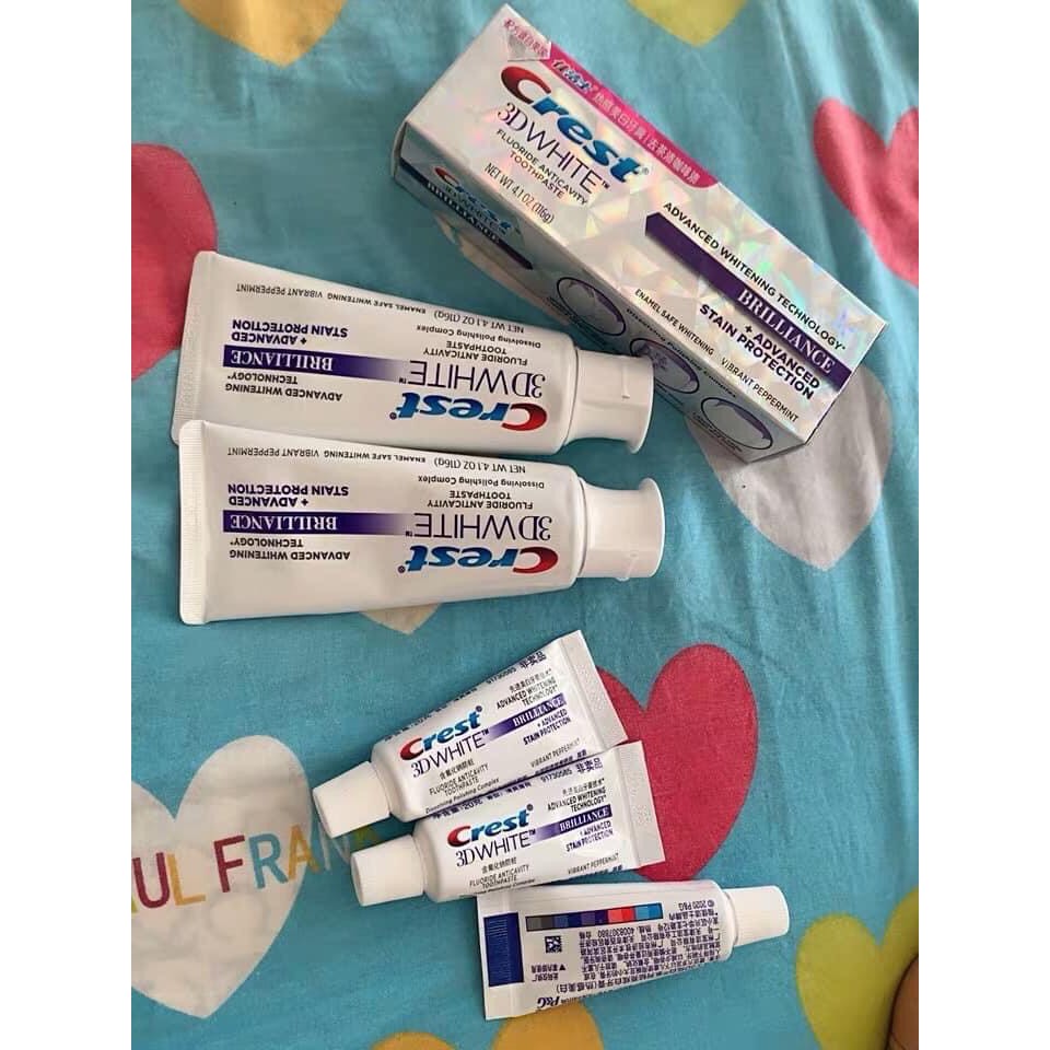 Kem đánh răng Crest 3D  WHITE BRILLIANCE