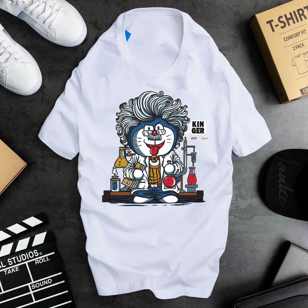 ÁO THUN CỔ TRÒN TAY NGẮN HOẠT HÌNH DORAEMON MẪU MỚI VẢI ĐẸP CÓ SIZE TRẺ EM CHO ĐỒNG ĐỘI - 061424