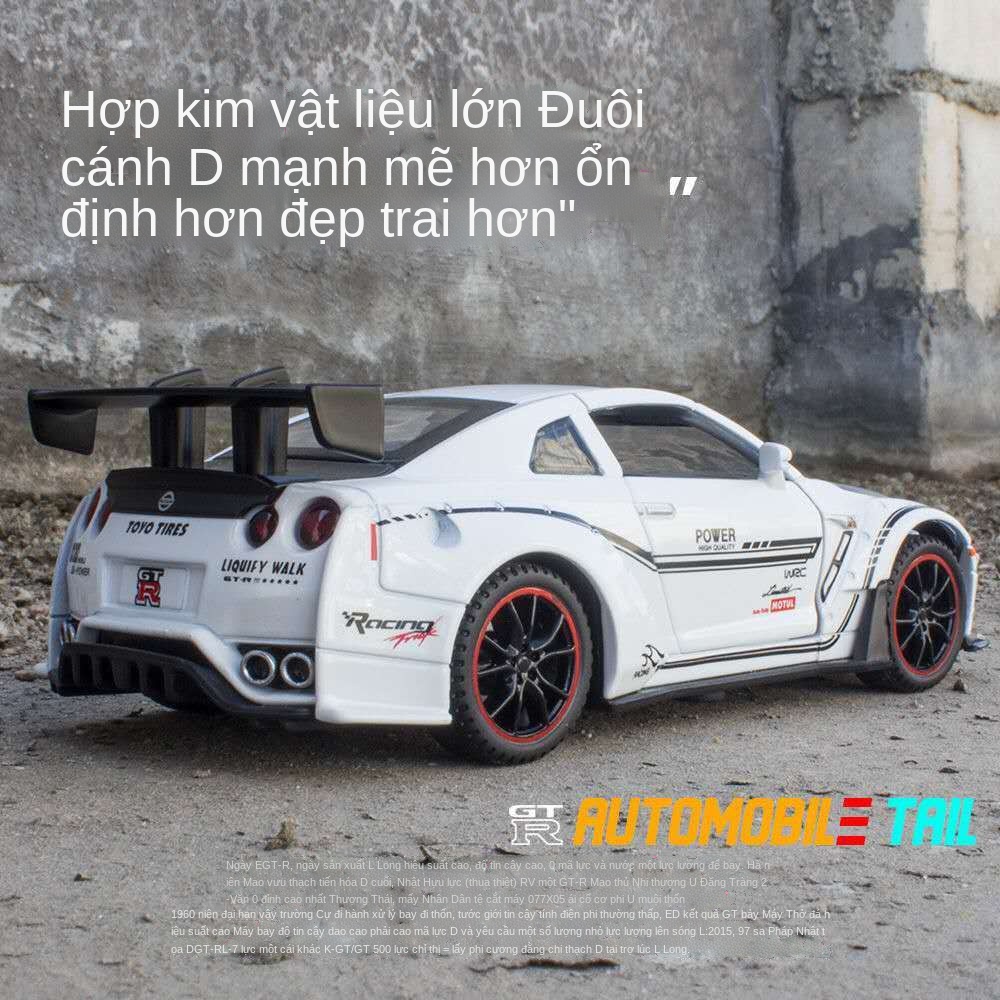 ¤✣✈Nissan GTR Ares Nissan mô phỏng xe thể thao tự động trang trí xe ô tô kim loại cậu bé đồ chơi xe hơi mô hình xe hợp k