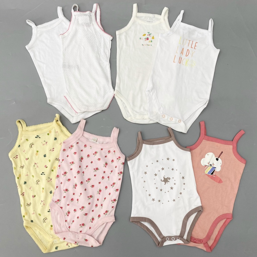 Body chip hai dây cho bé gái [18M - 24M]/ Bodysuit ba lỗ cho bé gái xuất dư - TNBG-A bebefamilyshop