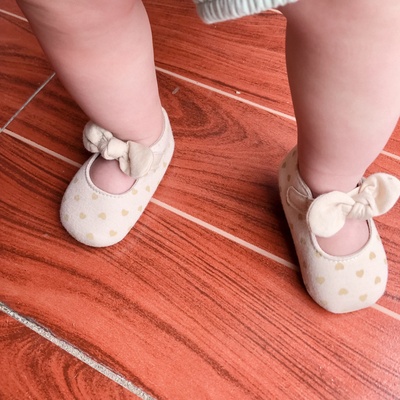 Giày công chúa đế mềm chống trơn trượt cho bé gái tập đi 0 -12m