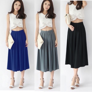 Quần Culottes Xếp Ly