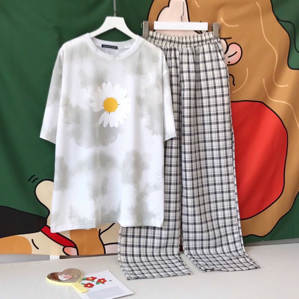 Quần CARO ỐNG RỘNG 8 màu unisex nam nữ thời trang trẻ trung lưng chun dễ phối đồ cực chất GATSBYFASHION | BigBuy360 - bigbuy360.vn