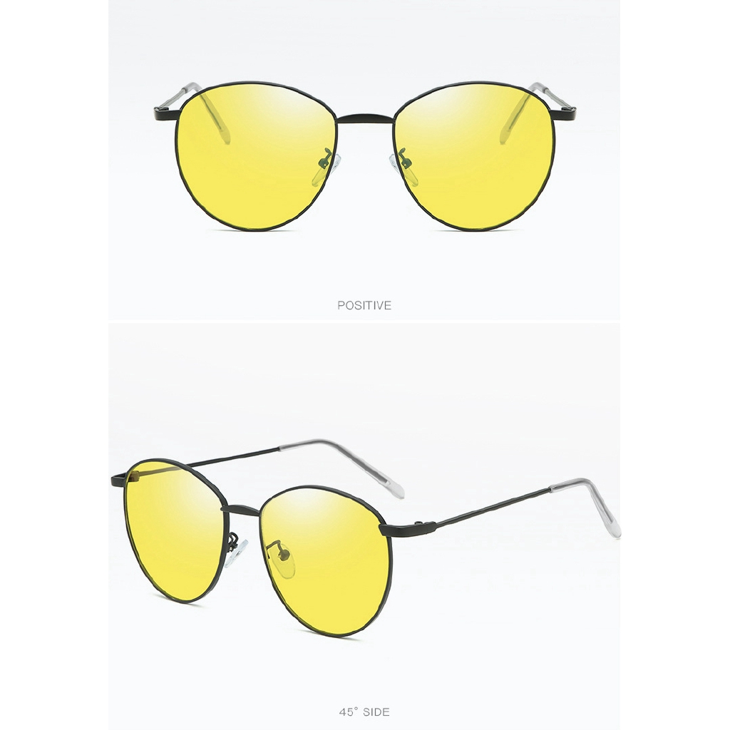 Kính mát Thời trang kim loại trùm đầu cho nam và nữ