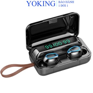 Tai nghe bluetooth Yoking F9 phiên bản mắt sói trong đêm, nút cảm ứng, chống nước, chống ồn