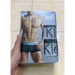 Quần boxer Calvin Klein Steel Microfiber 3-Pack chính hãng