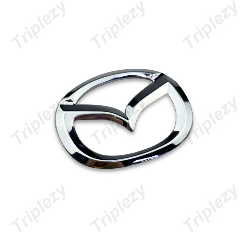 Miếng Dán Logo Bằng Thép Không Gỉ Cho Vô Lăng Xe Hơi Mazda 2 3 5 6 CX5 Demi CX3 CX30 MX5 CX7 8 323 CX9 CX8