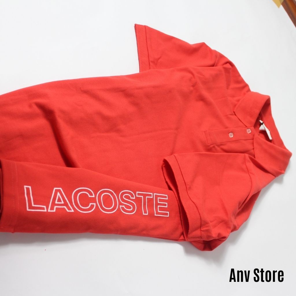 Áo thun Polo nam có cổ tay ngắn Màu ĐỎ vải cá sấu Cotton xuất xịn, chuẩn form,sang trọng-lịch lãm AnvStore