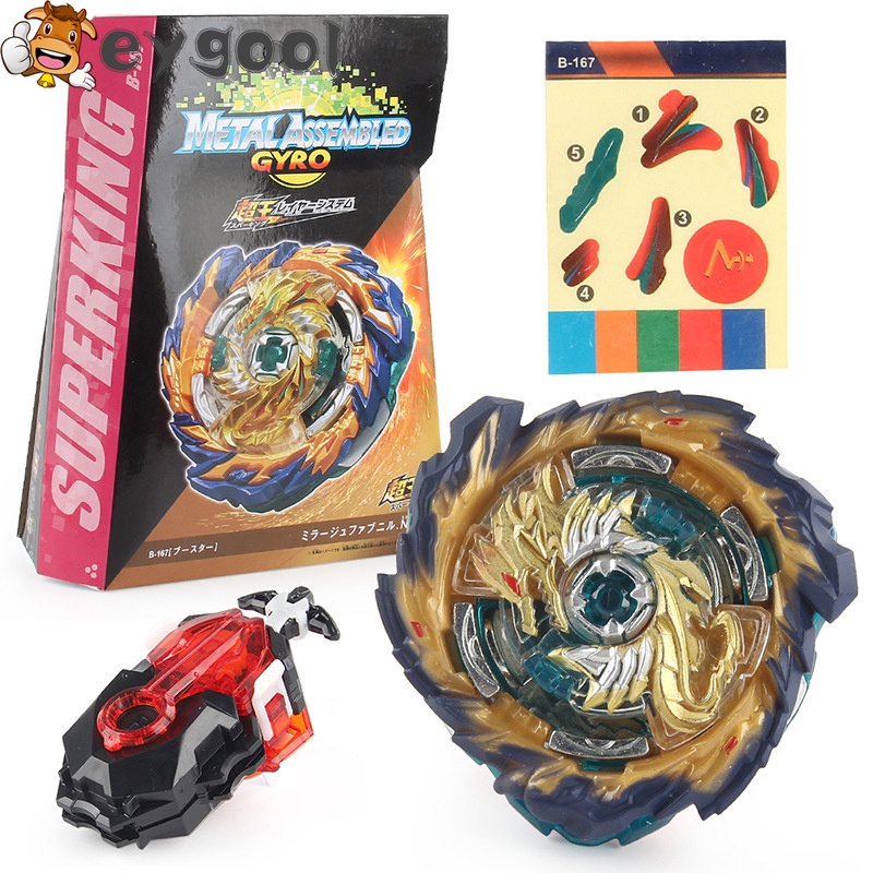 Bộ Con Quay Đồ Chơi Beyblade Burst Super King B-167 Mirage Nt 2S B-184 LR Launcher