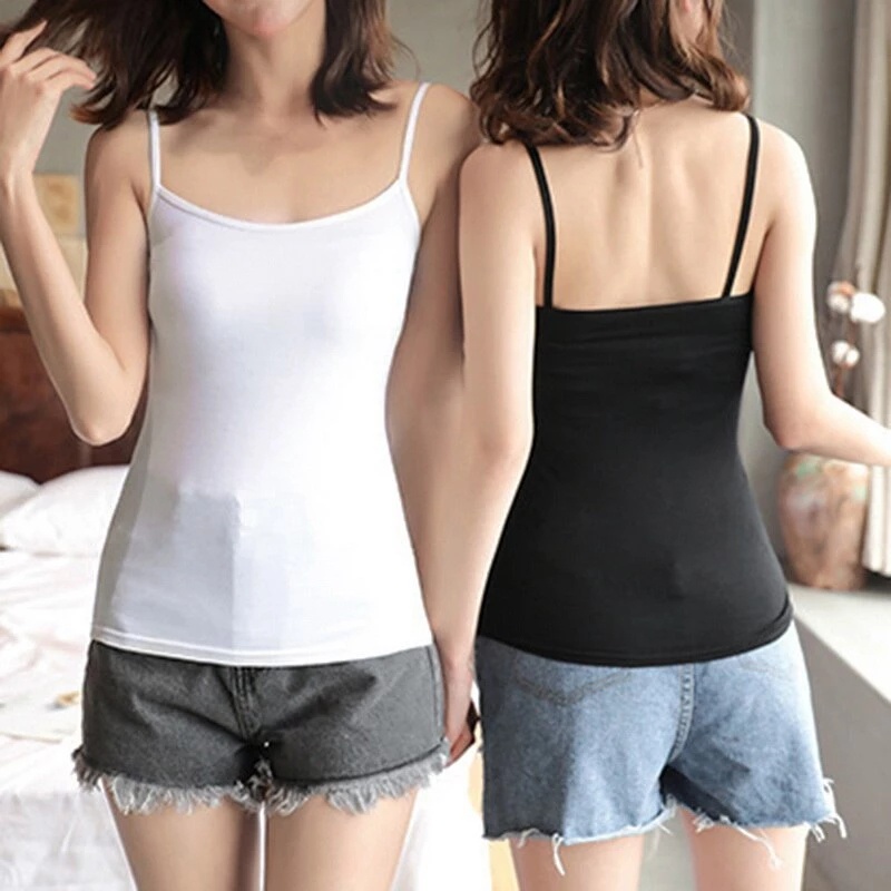 Áo Không Tay Chất Liệu Mềm Mại Thiết Kế Đơn Giản Thời Trang Mùa Hè Cho Nữ