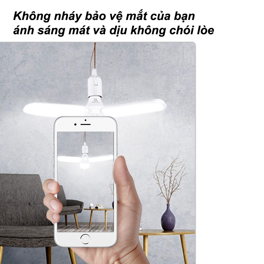 Đèn LED FAN Bulb 3 Cánh 45w Sáng mát mắt Siêu Bền 40 ngàn giờ Tiết kiệm điện (FAN3)