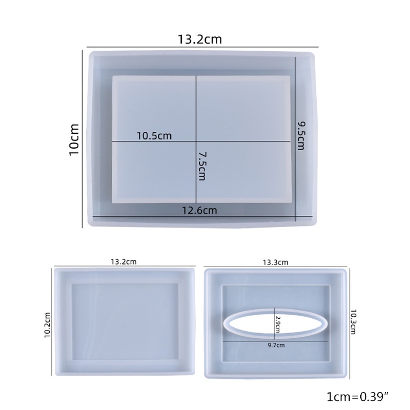 Khuôn silicone làm hộp đựng khăn giấy bằng epoxy resin