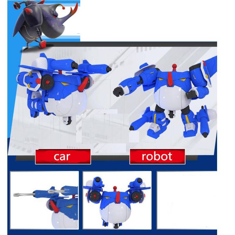 set Larva Toy Robot Creative Fun Assembly Transformation Toy Cute Anime Mecha Action Figure Model Birthday Gift for Kid