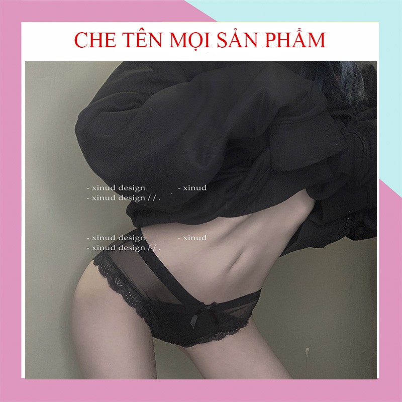 Quần lót ren CAO CẤP cạp chéo mỏng thoáng khí ôm mông cực SEXY K424