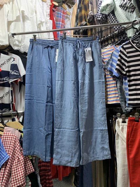 Quần suông vải mềm