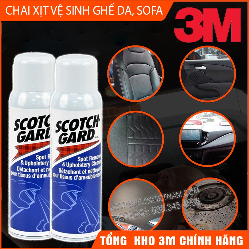 Chai Xịt Vệ Sinh Sofa, Vệ Sinh Ghế Da, Ghế Nỉ Tại Nhà 3M Scotchgard Spot Remover