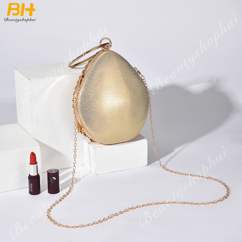 Túi Xách Đính Đá Hình Giọt Nước Phong Cách Âu Mỹ Thời Trang Dự Tiệc Cho Nữ