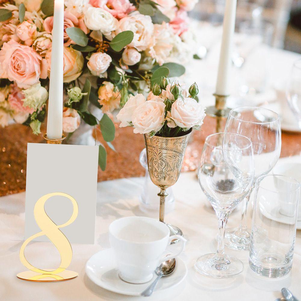 ESPO Biển Số Để Bàn Lãng Mạn Bằng Acrylic Kèm Đế Trang Trí Tiệc DIY