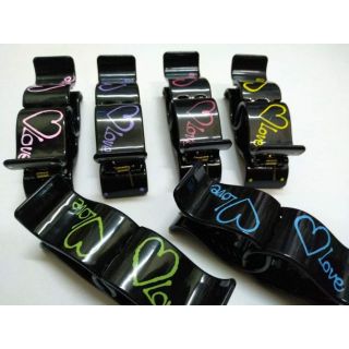 ♡ Kẹp càng cua 5 răng họa tiết Love loại bóng