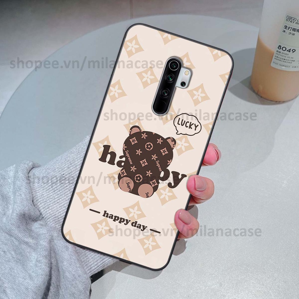 Ốp Xiaomi Redmi Note 8 / Note 8 Pro gấu be@rBrick gấu Teddy Kaws siêu đẹp, phong cách, cá tính